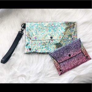 WILD FABLE  > glitter clutch + wallet set